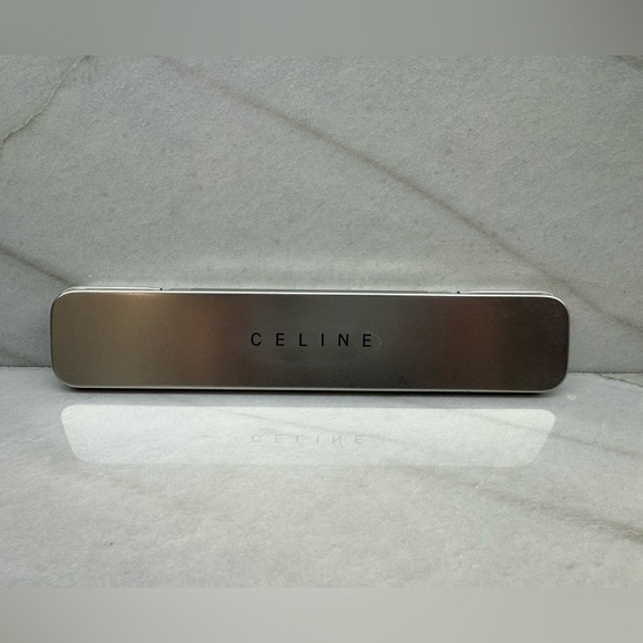 Celine Macadam Gray Folding Hand Fan - Picture 6 of 6